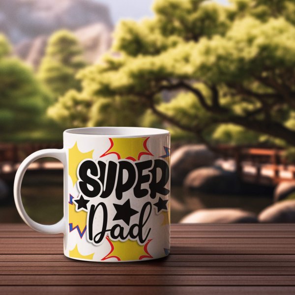 Super dad mug