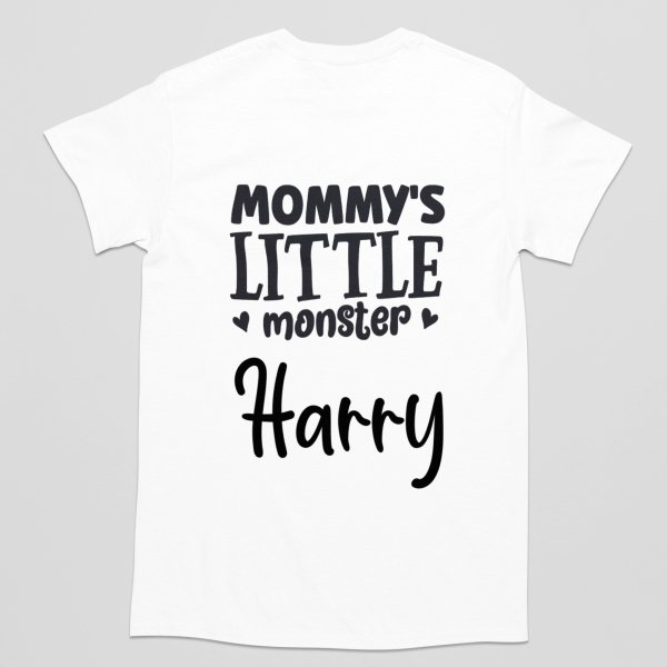 Mommy's Little Monster & Daddy's Little Monster Kids T-Shirt - printedgifthouse (16)