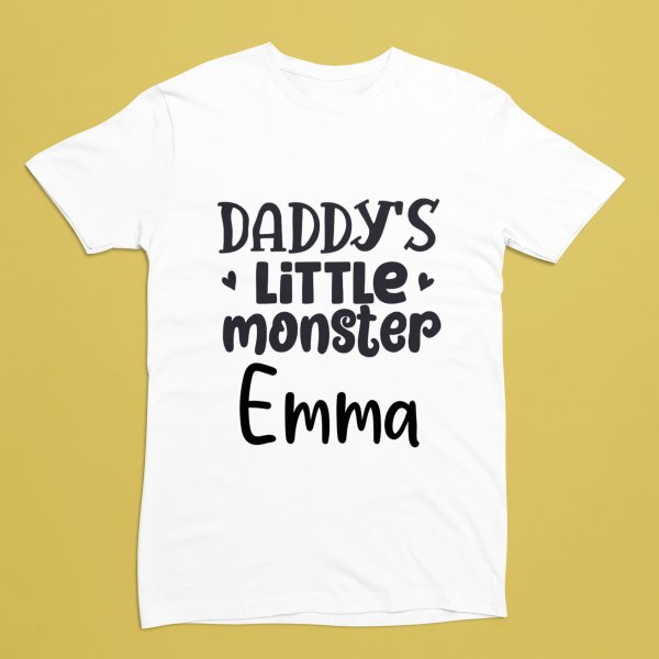 Mommy's Little Monster & Daddy's Little Monster Kids T-Shirt - printedgifthouse (18)