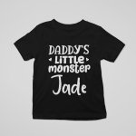 Mommy's Little Monster & Daddy's Little Monster Kids T-Shirt - printedgifthouse (9)