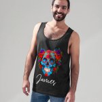 mens tank top - Day of the Dead Sugar Skull Art (5)