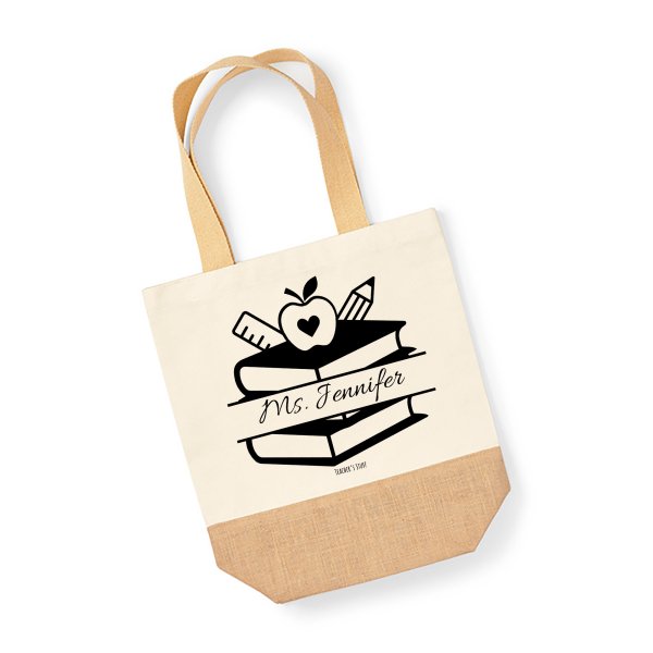 Teacher's Essentials Personalised Canvas Tote Bag
